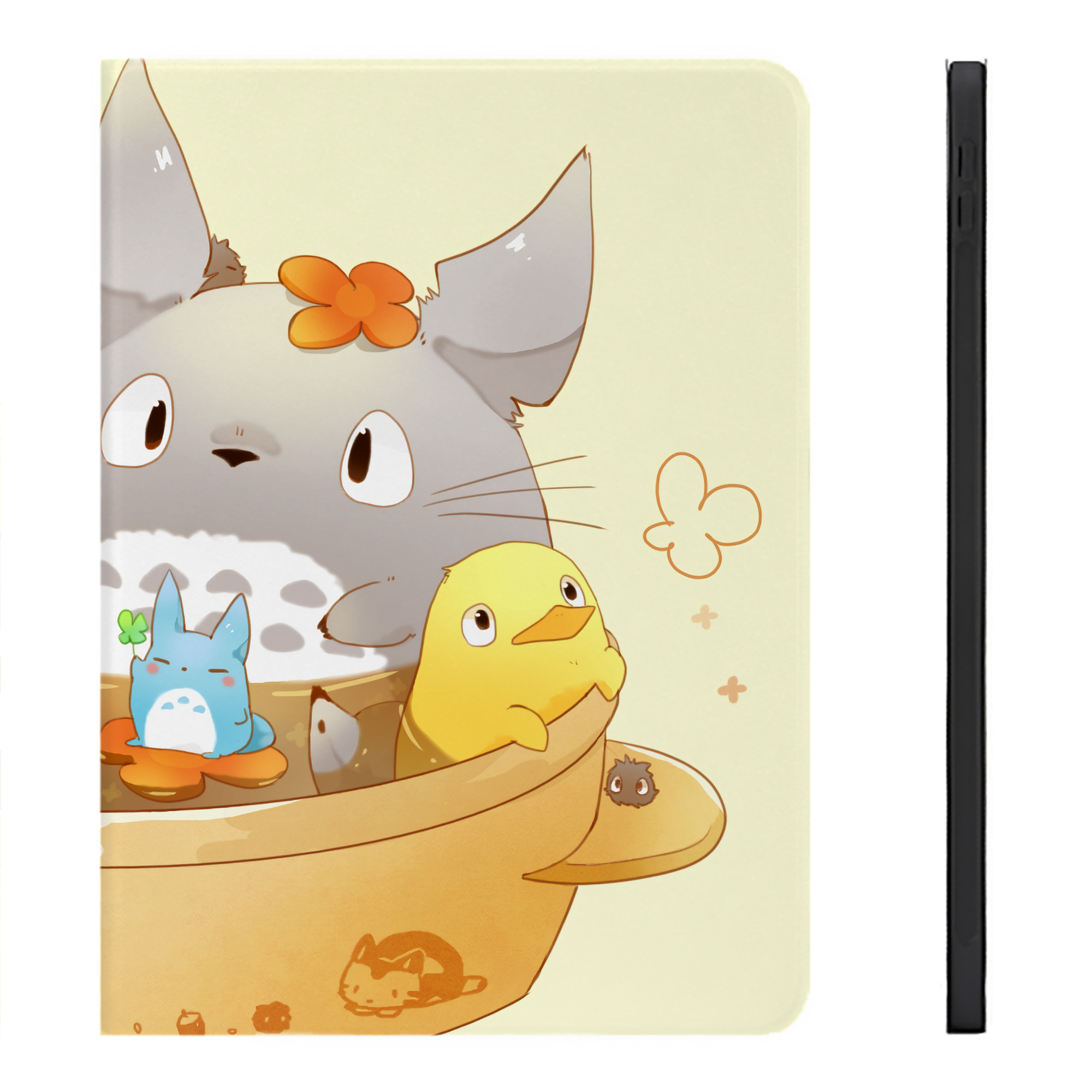 （画像用） となりのトトロ 草壁メイ 草壁サツキ My Neighbor Totoro Satsuki Kusakabe Mei Kusakabe IPadケース ペンホルダー付き ブックスタイルデザイン